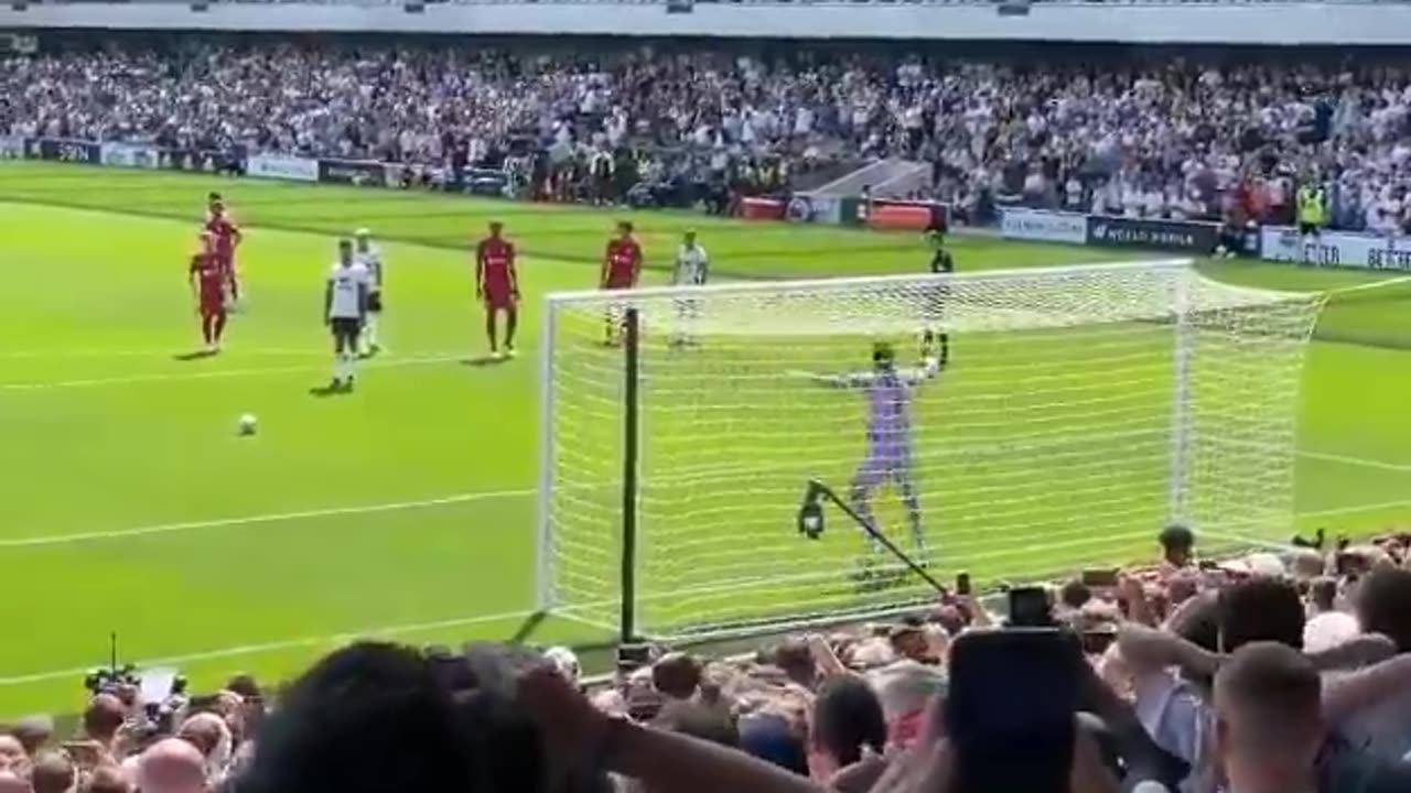 Fulham FC vs Liverpool FC (Aleksandar Mitrovic face to face with Alisson Becker)