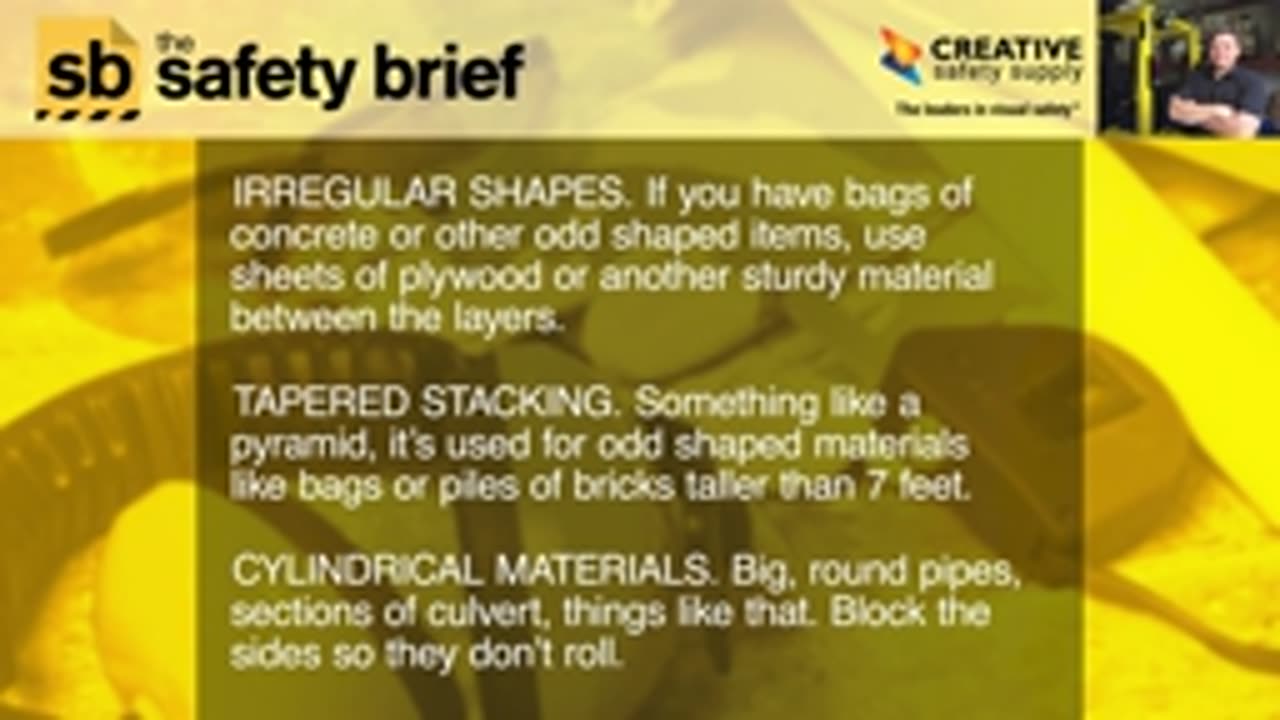 Stacking and Storing for Warehouse Safety