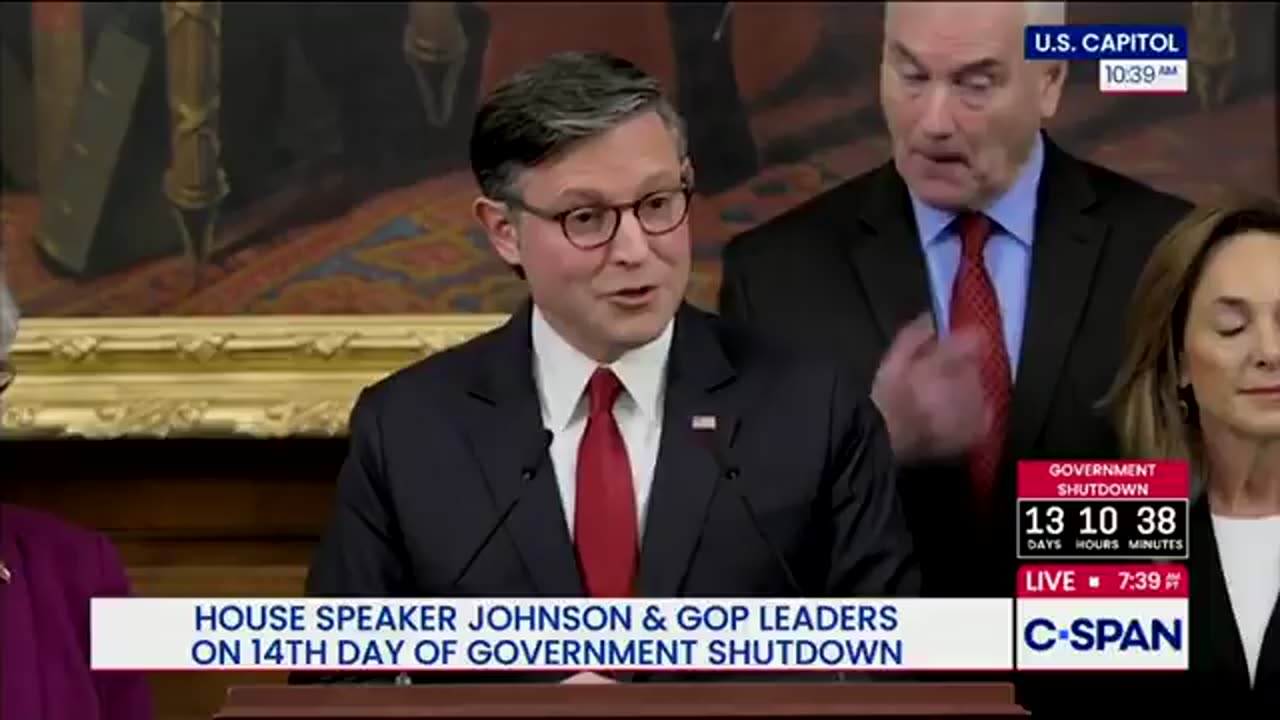 BREAKING: Speaker Johnson says that "if Democrats want to go to court, bring it,"...