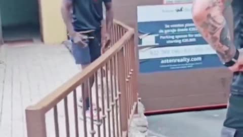 In Spain he was told to leave the house he had squatted in but he got angry and took a knife.