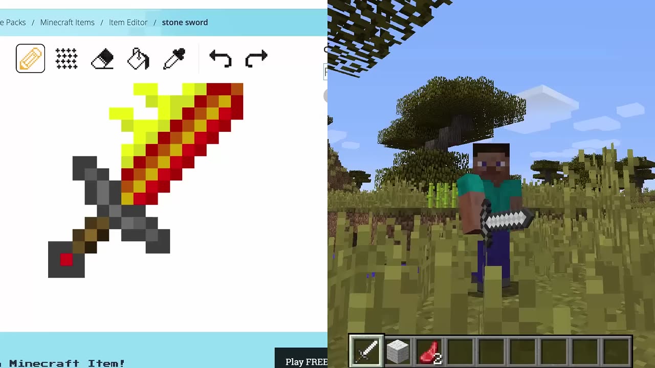 I Turned Normal Items Into GOD ITEMS Using Tynker! (Minecraft)