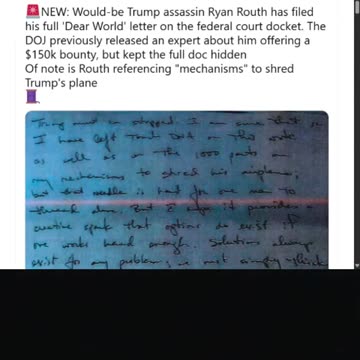 Would-be Assassin Said in Letter That He Had ‘Mechanisms’ to Shred Trump’s Plane