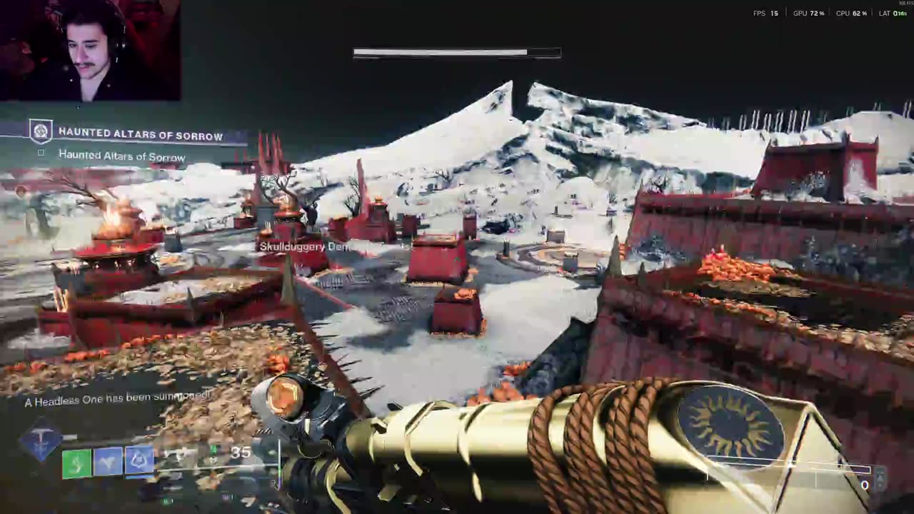 haloweenie grinding on a dead game! fucked up streamer!