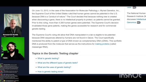 @7SEES_ & Nonvaxer420 Talking about Patented Humans & Fake Lawfare!