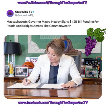 Mass Governor Maura Healey Signs $1.2B Bill Funding For Roads And Bridges Across The Commonwealth