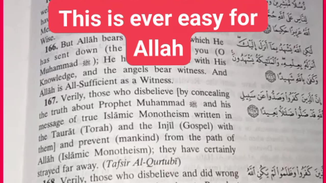 This is Ever easy for Allah