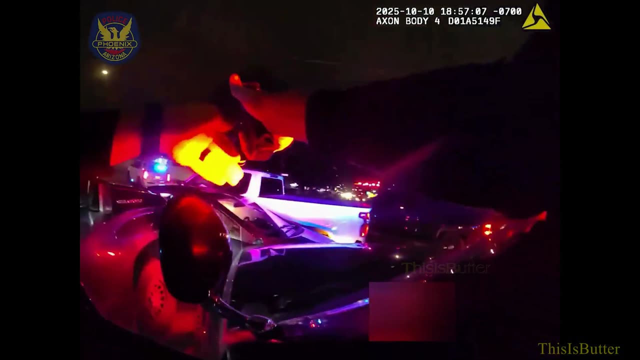 Phoenix police officers shot a man suspected of stealing a car, armed with a rifle