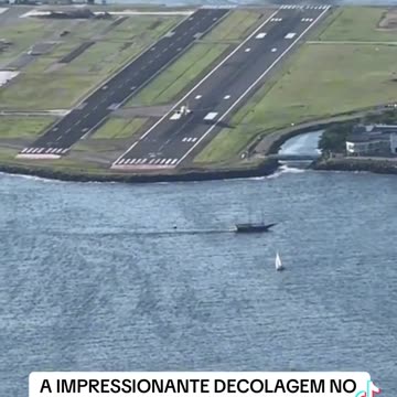 Impressionante decolagem no Rio de Janeiro