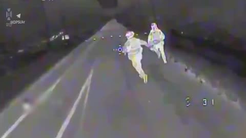 The FPV drone of the "Steel Border" border guards is again faster than the enemy car