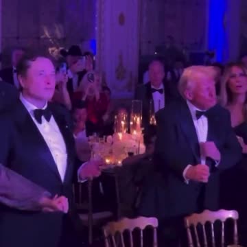 President Donald J. Trump, Melania Trump and Elon Musk doing the Trump dance.