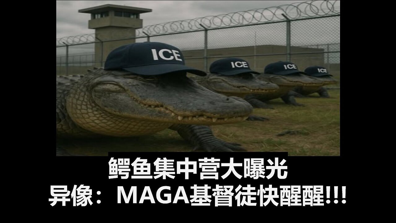 鳄鱼集中营大曝光；异象：MAGA基督徒快醒醒!!!