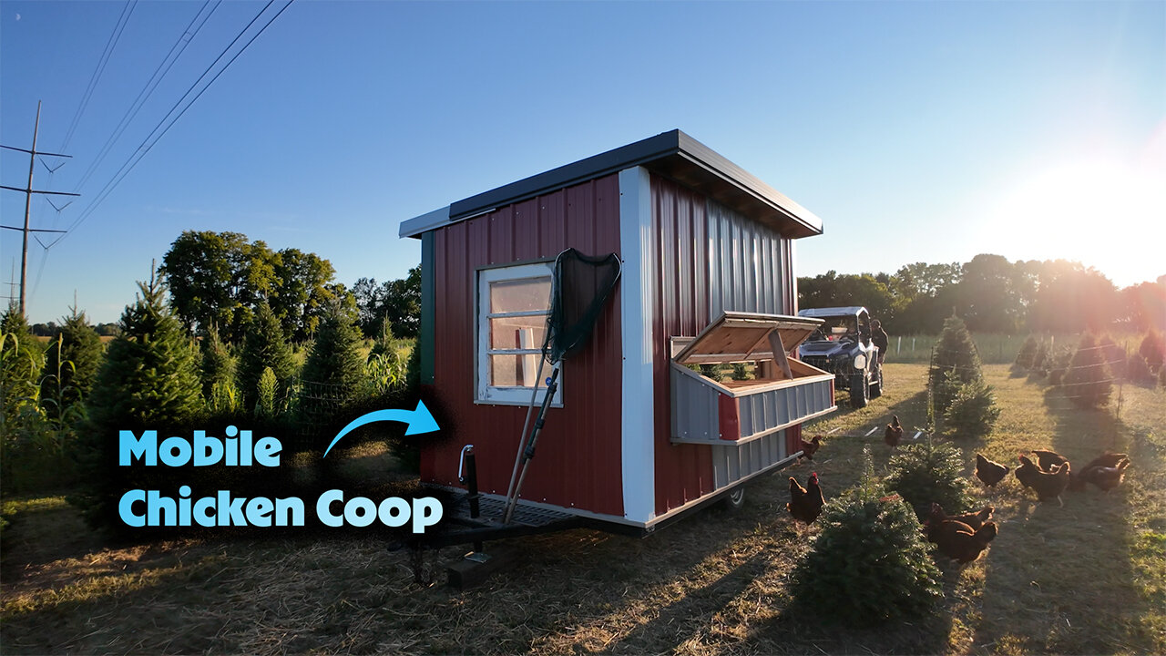 Mobile Chicken Coop Walkthrough (Custom Made)