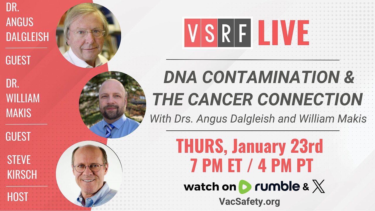 VSRF Live #161: DNA Contamination and the Cancer Connection