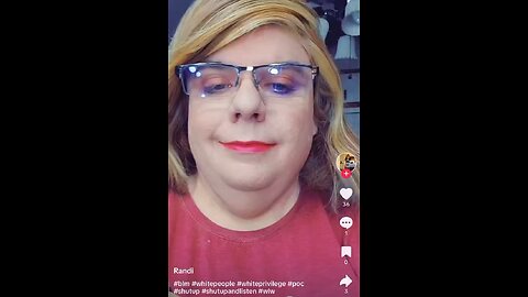 Man pretending to be a woman tells White people to “Shut up” and listen to Black people 🤔🤔