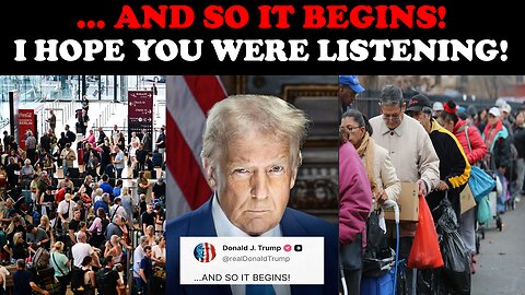 .... AND SO IT BEGINS! I HOPE YOU WERE LISTENING!