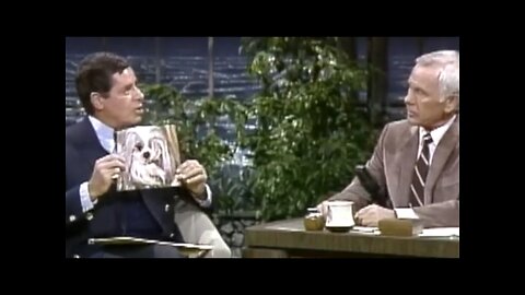 Jerry Lewis dog steals his teeth, Johnny Carson #johnnycarson #jerrylewis #shihtzu