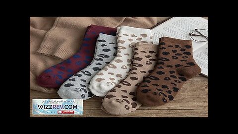 Spotted Leopard Print Women Socks Cotton Terry Tube Thickened Warm Socks Cotton Review