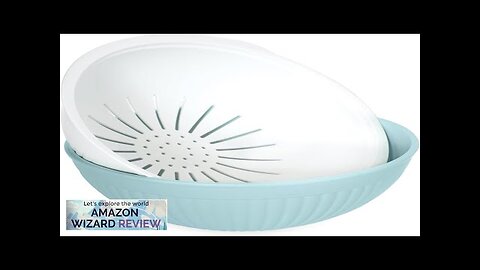 Nordic Ware 2-in-1 Colander Bowl Set White and Sea Glass Review