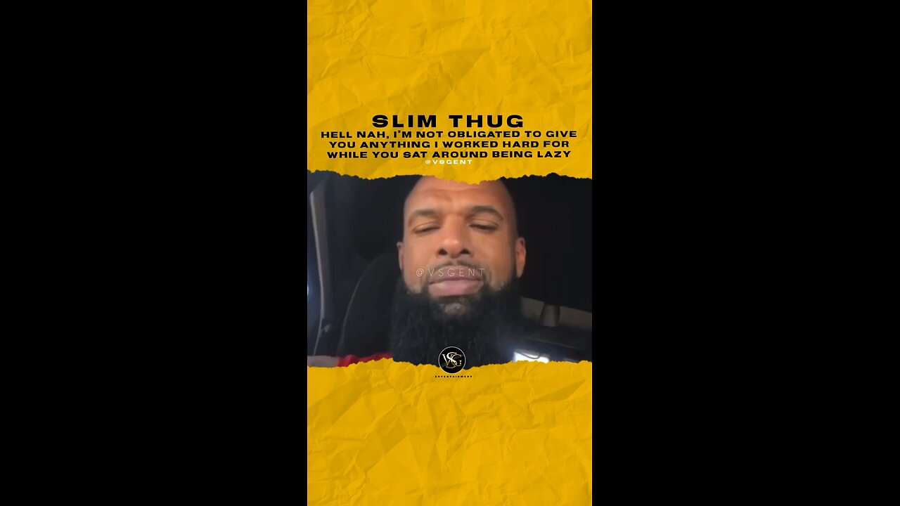 I’m not obligated to give you anything I worked hard for while you sat around being lazy