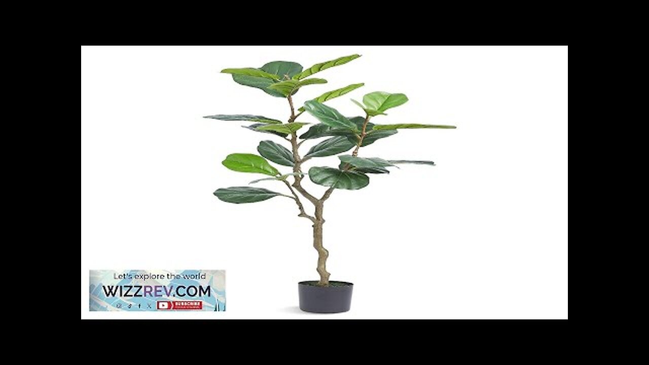 VEVOR Artificial Fiddle Leaf Fig Tree 4 FT Secure PE Material Review