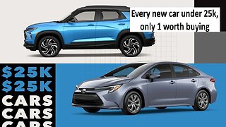 Every new car you can get under 25k, only 1 is worth buying