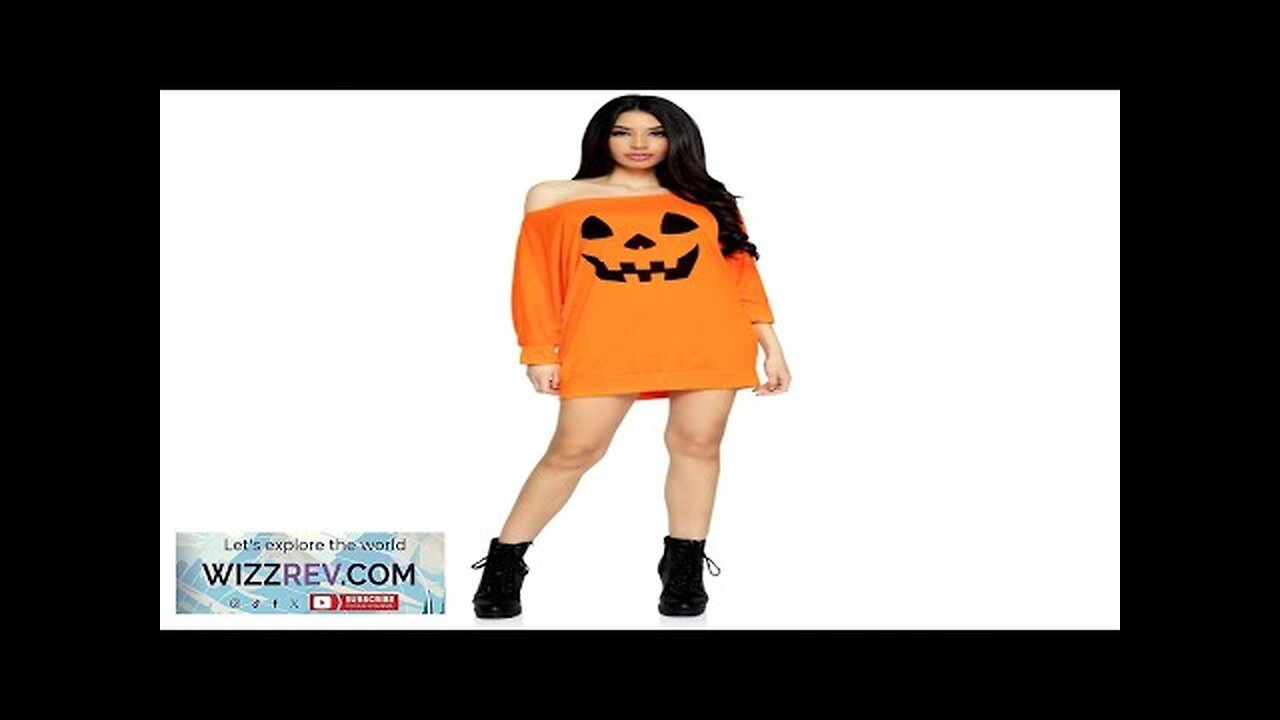 Pumpkin Jersey Off the Shoulder Tunic Dress Review