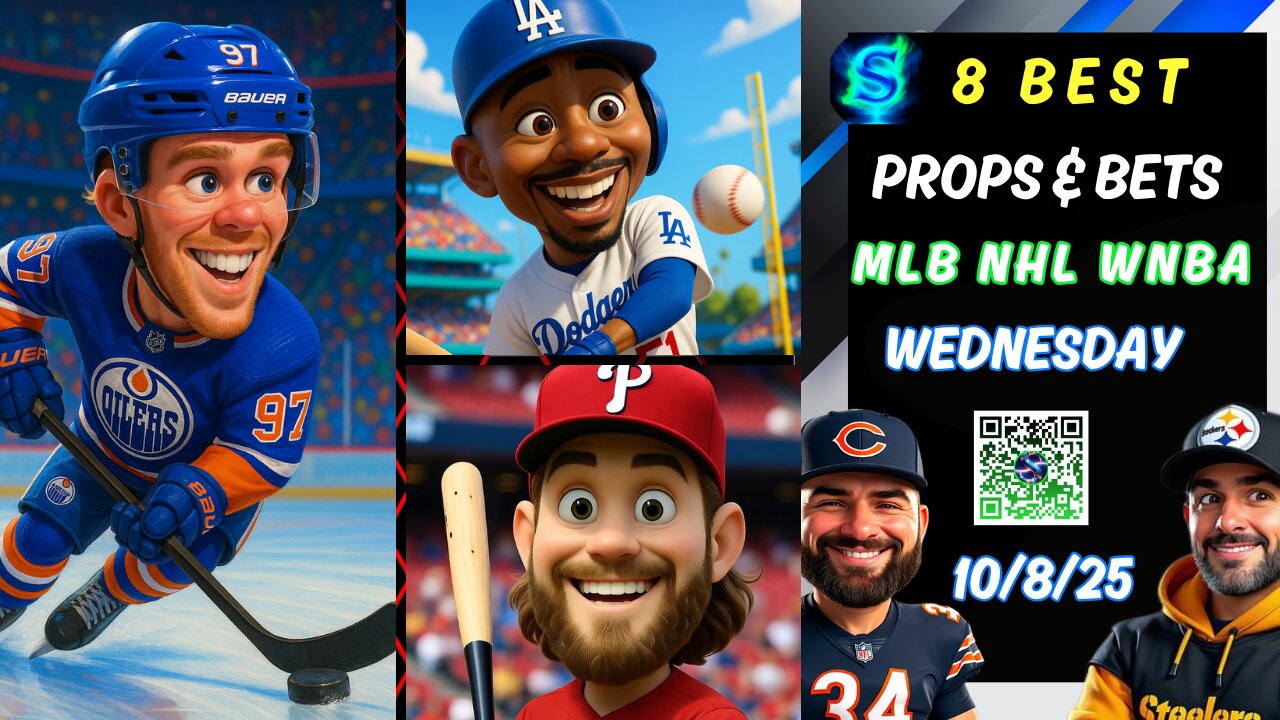 🔥8 BEST MLB Prizepicks Player Props | NHL FREE PICKS | WNBA PRIZEPICKS TODAY | WEDNESDAY 10/8/25
