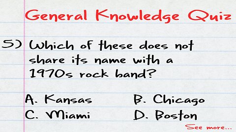 General Knowledge Quiz