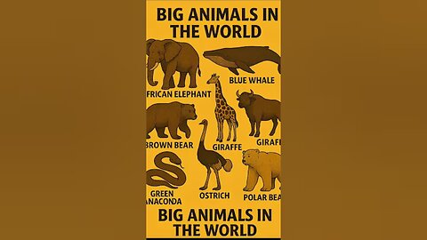 The biggest animals in the world🤯🔥☄️