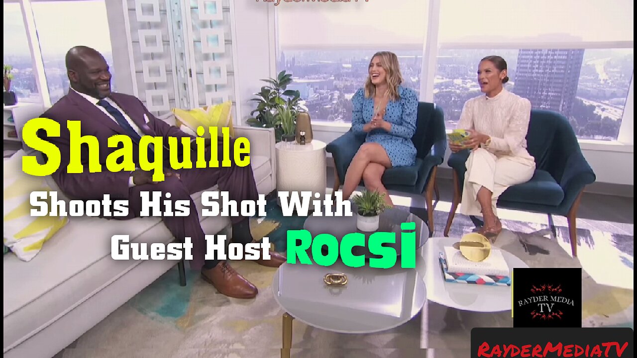 Shaquille Shoots His Shot With 'Daily Pop' Host Rocsi | RayderMediaTV