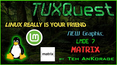 A NEW Border graphic, LMDE 7 and A New Project!! #graphics #LMDE #Linux #SwitchedToLinux #Matrix