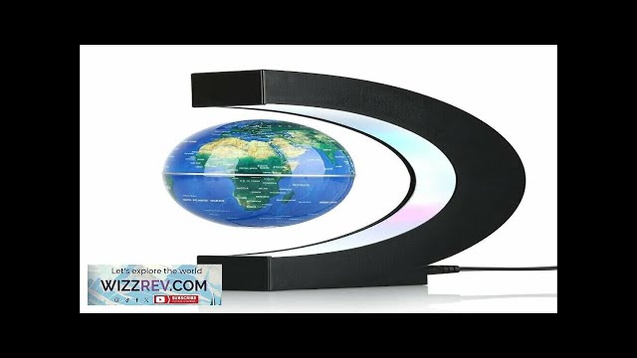 AGSIVO Magnetic Floating Levitating Globe World Map with LED light Educational Gifts Review