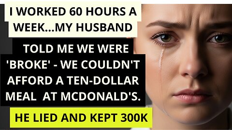 I Worked 60 Hours A Week... Husband Said We're Broke While Hiding $317K - Uncle Sam Exposed Him