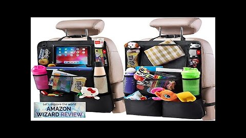 Helteko Backseat Car Organizer, Kick Mats Back Seat Protector with Touch Screen Review