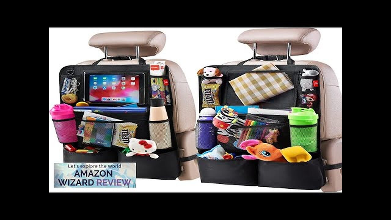 Helteko Backseat Car Organizer, Kick Mats Back Seat Protector with Touch Screen Review