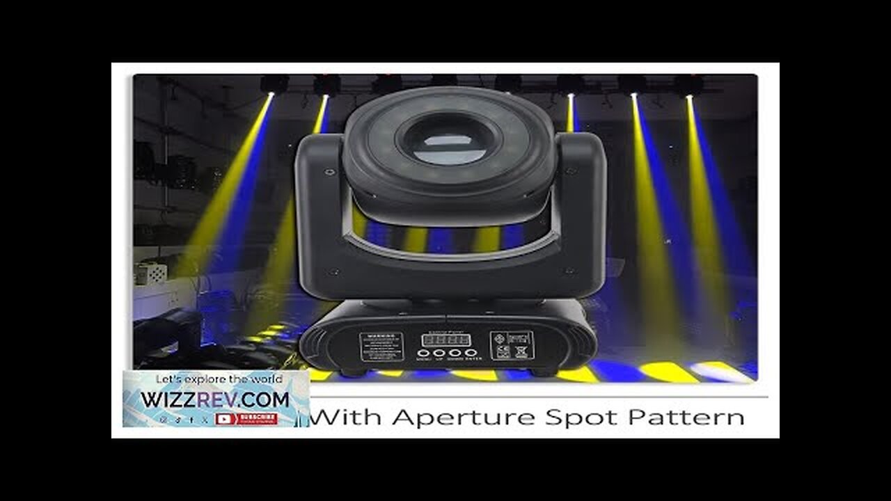 New 150W LED Spot Beam Moving Head Light With Fill Light Pattern Review