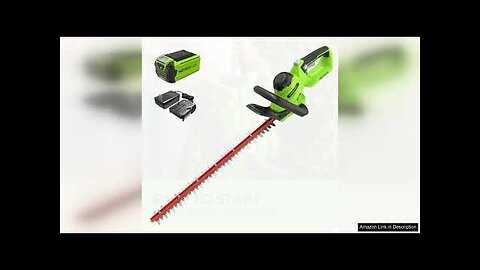 Greenworks 40V 24" Cordless Hedge Trimmer (1" Cutting Capacity), 2.0Ah USB Battery Review