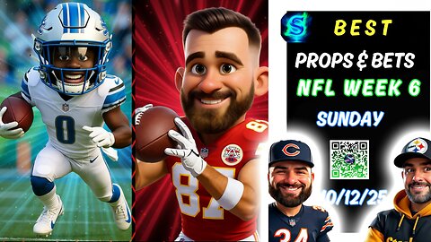 🚨BEST NFL Week 6 Bets | FREE NFL Picks, Predictions, and Player Props!