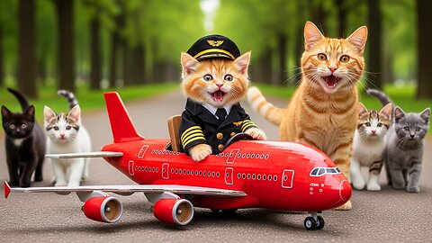Kitten’s Journey To The Skies – Mama Cat’s Love Makes This Tale Truly Unforgettable 👨‍✈️🐾🛫🐱