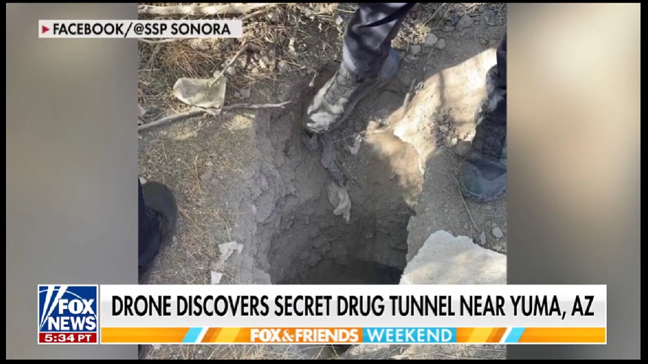 Officials uncover secret drug tunnel near border wall