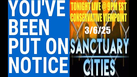 SANCTUARY MAYORS PUT ON NOTICE!! WILL WE SEE THE EPSTEIN PEDO LIST? LIVE TONIGHT AT 9PM EST.