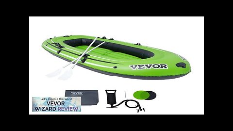 VEVOR Inflatable Boat 4-Person Inflatable Fishing Boat Strong PVC Portable Boat Raft Review