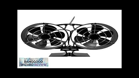 12 Blades Heat Powered Stove Fan with Cover Fireplace Heat Powered Eco-Friendly Review