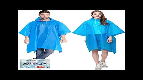 Reusable Rain Ponchos for Adults 2 Pcs Raincoats (Pack of 1) Emergency Review