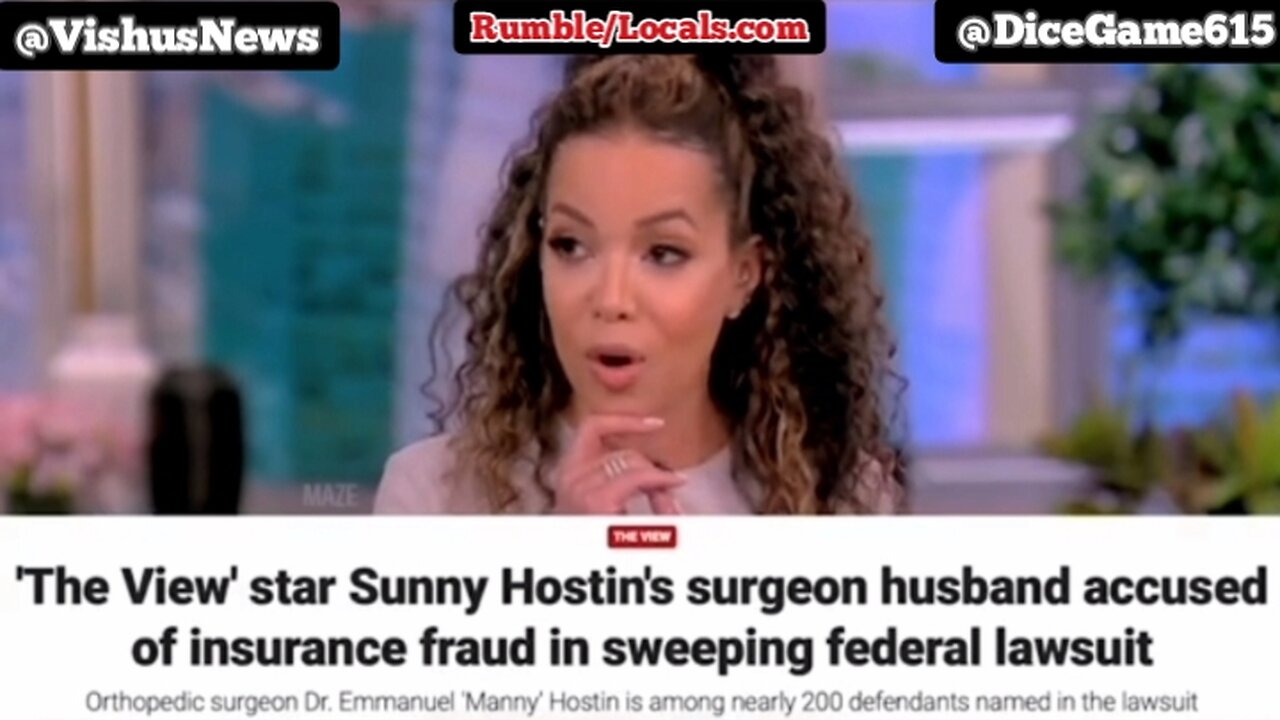 The View Co-Host Sunny Hostin's Surgeon Husband Accused Of Insurance Fraud Lawsuit... #VishusTv 📺