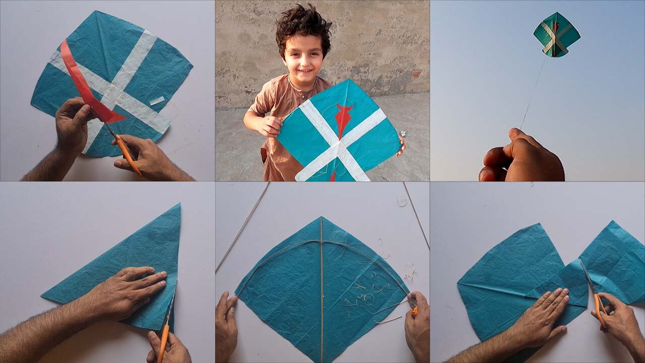 How to Make a Simple Paper Kite - Easy DIY Kite Tutorial for Beginners