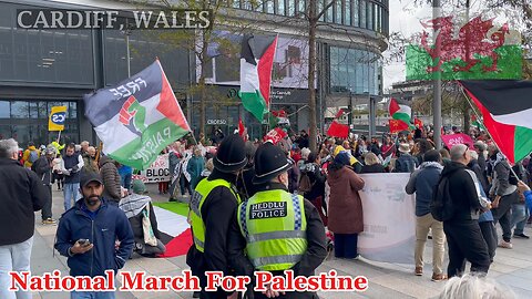 National March for Palestine, Cardiif Central