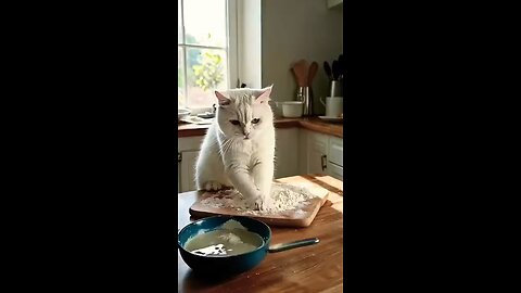 cat cooking