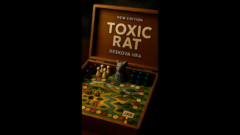 🐀 🔥 TOXIC RAT 2.0 – desková hra 🐀, kde se kostka kutálí po hraně reality, morálky a moci.