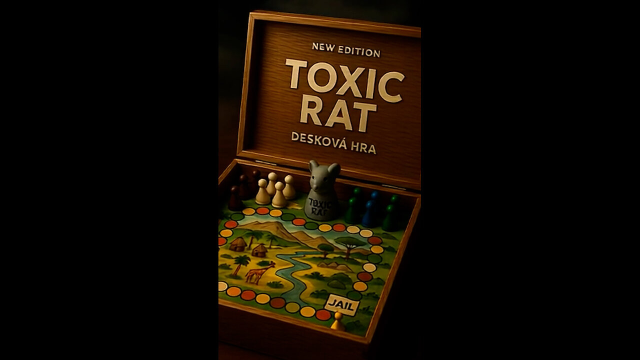 🐀 🔥 TOXIC RAT 2.0 – desková hra 🐀, kde se kostka kutálí po hraně reality, morálky a moci.
